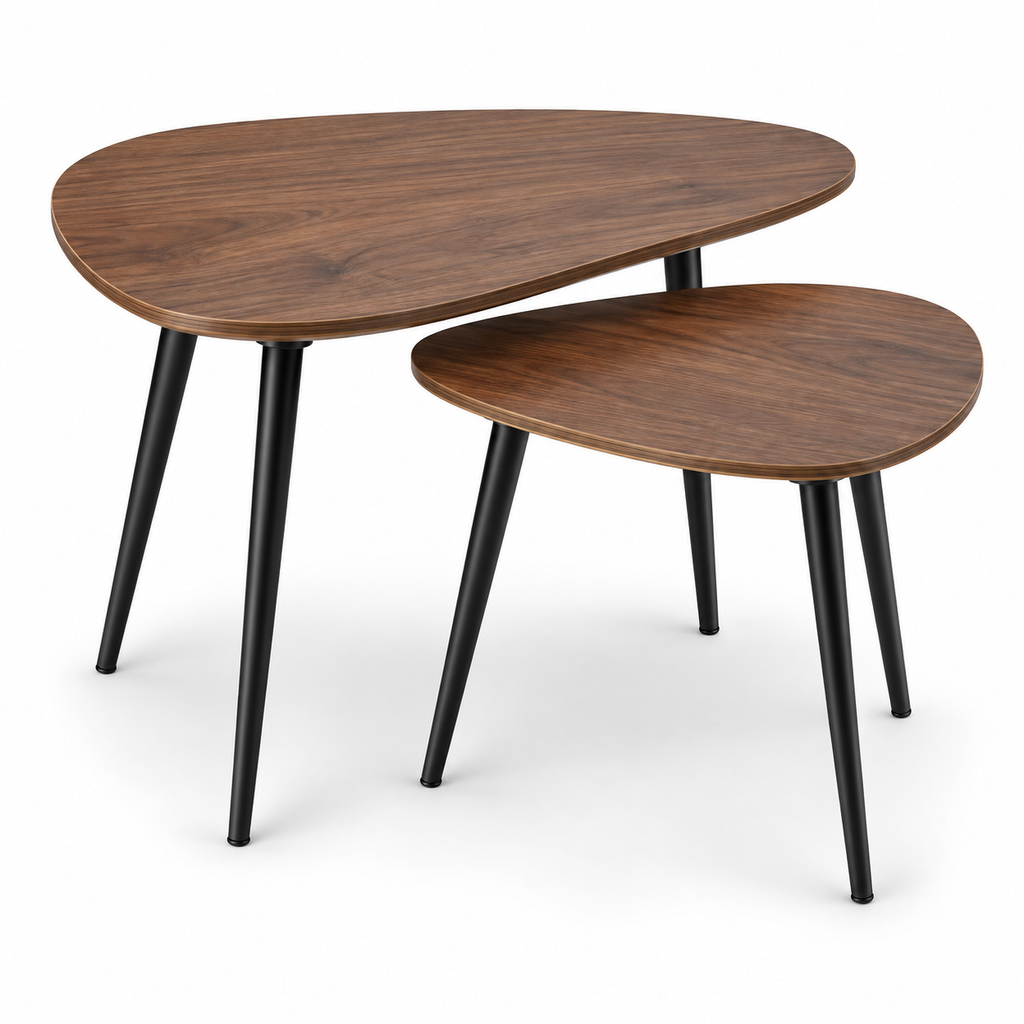 Two-Piece Pebble Nesting Table Set