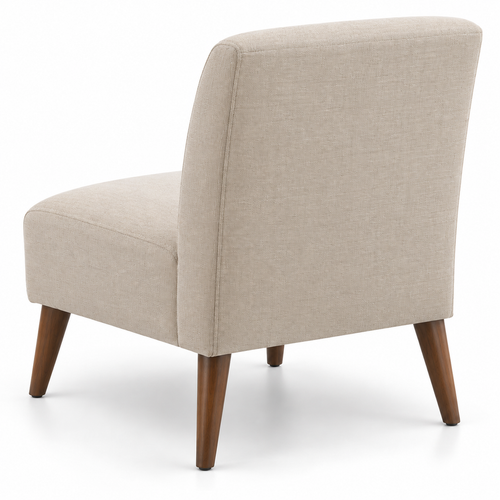 Sand Upholstered Armless Accent Chair