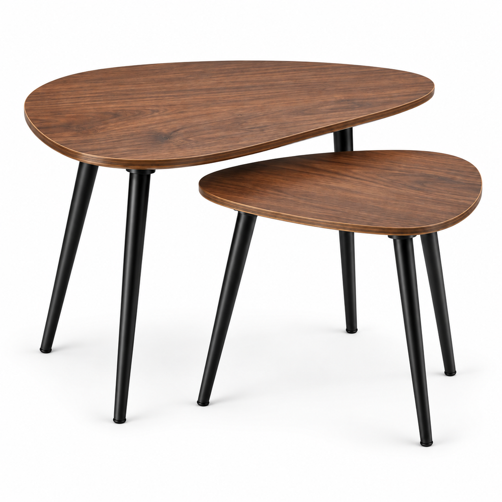 Two-Piece Pebble Nesting Table Set