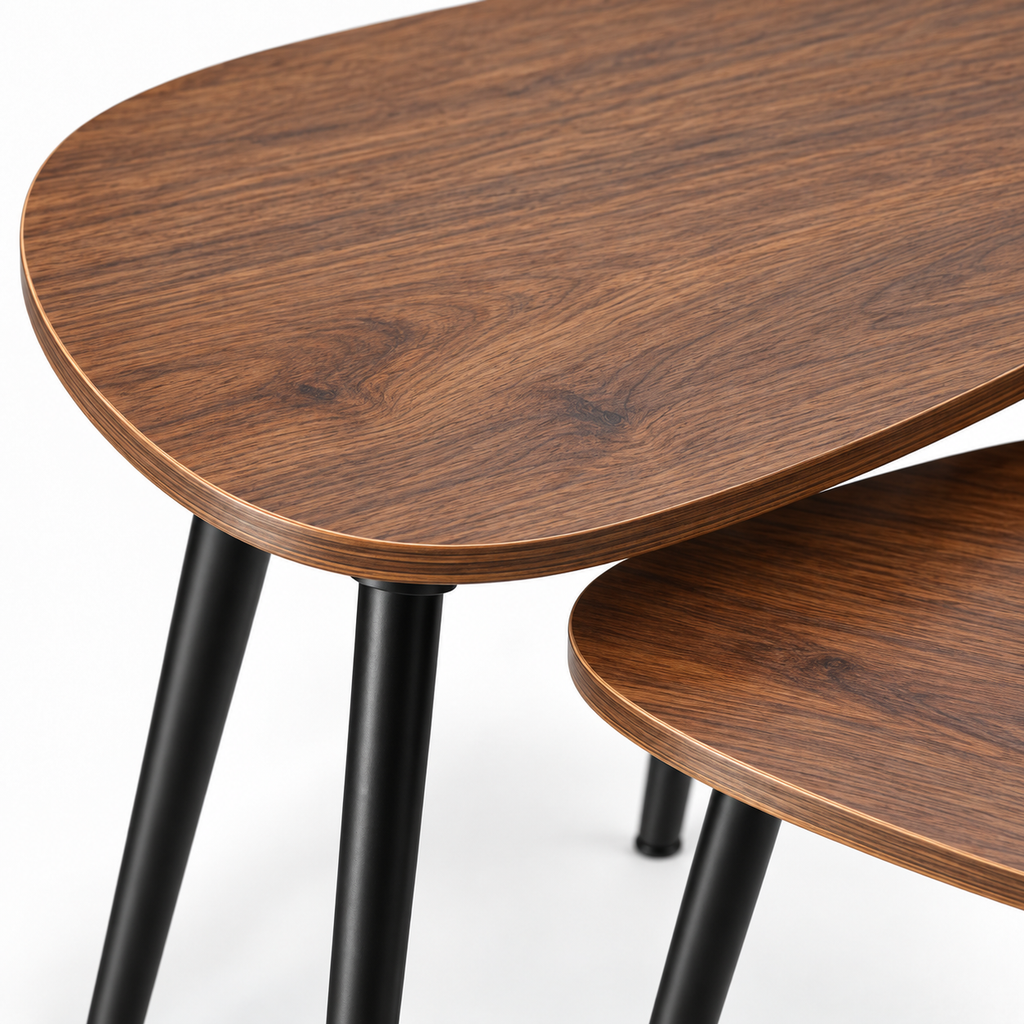 Two-Piece Pebble Nesting Table Set