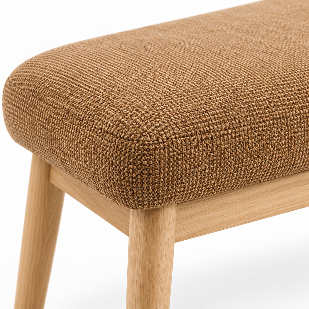 Compact Upholstered Entryway Bench
