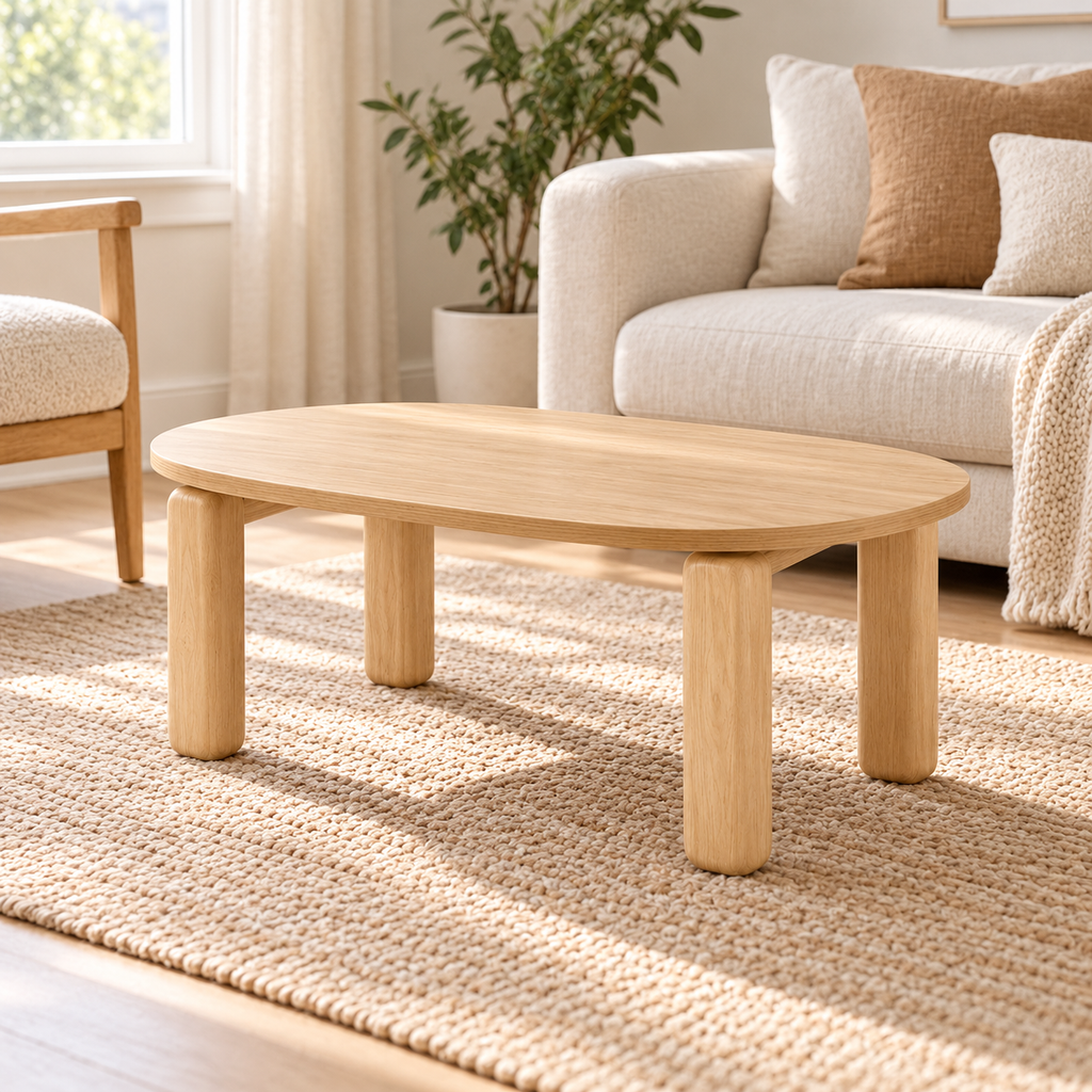 Oval Compact Coffee Table