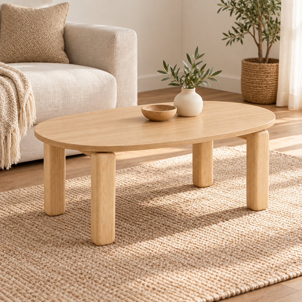 Oval Compact Coffee Table